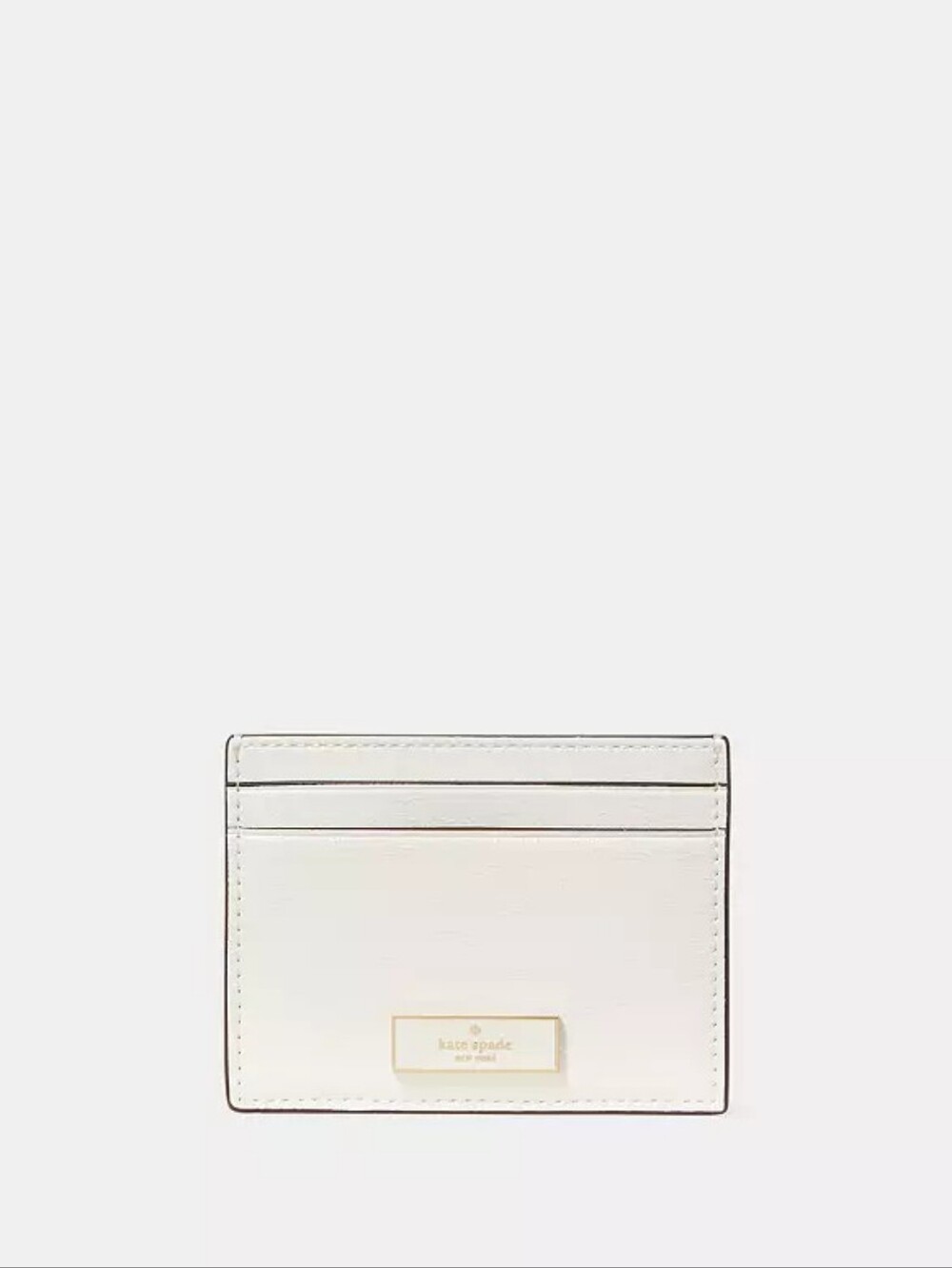 Kate Spade Meringue Crinkle Patent Leather Small Slim Card Holder NWT